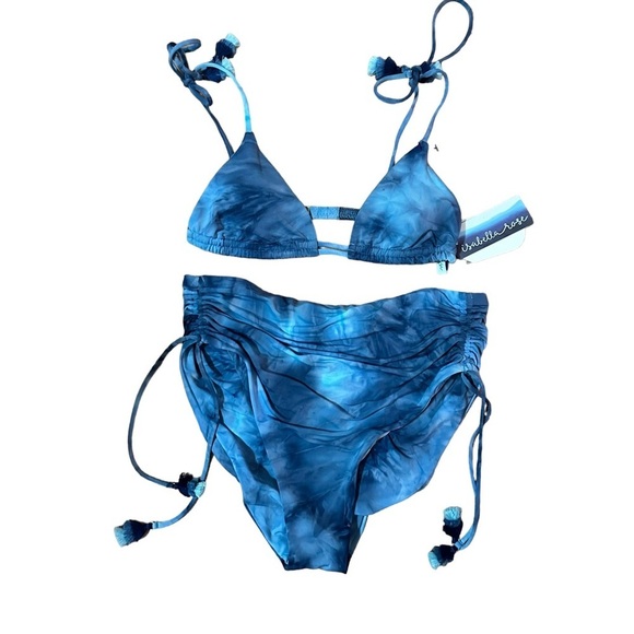 Isabella Rose Other - Isabella Rose NWT Blue Tye Dye High Waisted Bikini Size S/M